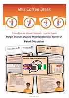 Vorschau - Aufgabenkarten - Pidgin English: Shaping Nigerian National Identity? (Panel Discussion / Role Play / Talkshow / Q1 Q2) - Deckblatt
