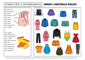 Vorschau - Spiele - Sprachförderung Kindergarten Vorschule und DAZ - KNETBRETTER "Kleidung" | Daz Sprachförderung Vorschule Sprachförderung Kita - Seite 2