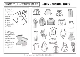 Vorschau - Spiele - Sprachförderung Kindergarten Vorschule und DAZ - KNETBRETTER "Kleidung" | Daz Sprachförderung Vorschule Sprachförderung Kita - Seite 3