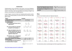 Vorschau - Arbeitsblätter - Übung zum Ermitteln von Oxidationszahlen (Mit LearningApp) - Seite 1