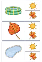 Vorschau - Bildkarten - Klammerkarten Herbst & Sommer (Jahreszeiten) Fördermaterial - Seite 2