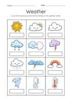 Vorschau - Arbeitsblätter - Worksheets Weather - English lesson - Seite 2