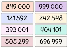 Vorschau - Präsentationen/Tafelbilder - Zahlenraum 1000000 - Deckblatt