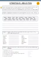 Vorschau - Arbeitsblätter - Rechtschreibstrategie: Ableiten - Deckblatt