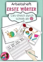 Vorschau - Arbeitsblätter - Erste Wörter Lies- streich durch - schreib ab 2 - Deckblatt