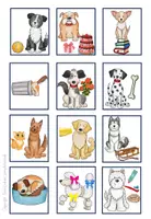 Vorschau - Stationenlernen - Hunde Leseschlösser Deutsch 1.Klasse, 2. Klasse mit Schreibanlass - Seite 1