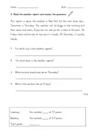 Vorschau - Arbeitsblätter - Englischtest Weather - Seite 2