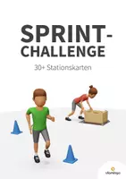 Vorschau - Stationenlernen - Sprint-Challenge: 30 Stationskarten für den Sportunterricht - Deckblatt