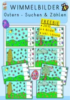 Vorschau - Bildkarten - Wimmelbild Ostern, Suchen und zählen ZR10, Freebie - Deckblatt