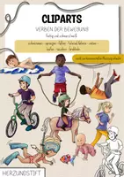 Vorschau - selbst erstellte Cliparts/Grafiken - Cliparts - Verben der Bewegung - Deckblatt