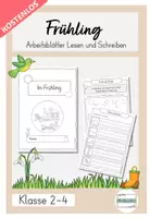 Vorschau - Stundenentwürfe - Freebie Lesen und Schreiben Im Frühling - Deckblatt