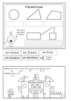 Vorschau - Arbeitsblätter - Flächenformen Klasse 1 (vielfältige Kopiervorlagen) - Seite 1