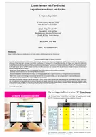 Vorschau - Arbeitsblätter - Lesen lernen mit Ferdinand – Legasthenie wirksam bekämpfen | Deutsch Förderschule Grundschule Sekundarstufe I Klasse 3-7 | Legasthenie, LRS, Lesekompetenz, Lesetraining, Förderung, Lösungen - Seite 1