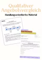 Vorschau - Stundenentwürfe - Qualitativer Angebotsvergleich. Komplette Stunde. - Deckblatt