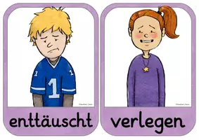 Vorschau - Stationenlernen - Bild- und Wortkarten: Gefühle - Seite 3