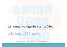 anteprima - Altro tipo di materiale - DSA: normativa vigente e documenti utili - Pagina 1