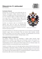 Vorschau - Arbeitsblätter - Österreich im 19. Jahrhundert (Infotext und Übungen) - Deckblatt