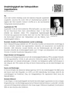 Vorschau - Arbeitsblätter - Unabhängigkeit der Nationalitäten Jugoslawiens - Infotext und Übungen - Deckblatt