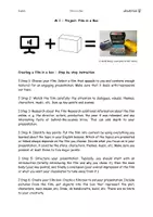 Vorschau - Stundenentwürfe - Film in a Box - Presentation in English - Deckblatt