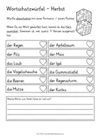 Vista previa - Juegos / Gamificación - Herbst Deutsch Wortschatz Spiel juego alemán - página 2