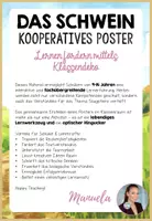 Vorschau - Stationenlernen - Schwein - Poster-Projekt | Nutztiere - Säugetiere | Kooperative Klassendekoration - Seite 1