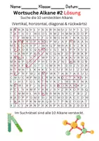 Vorschau - Arbeitsblätter - Wortsuche Alkane - Chemie Unterricht - Seite 3