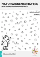 Vorschau - Arbeitsblätter - Kleines Materialpaket: Unser Sonnensystem - Größenvergleich - Deckblatt