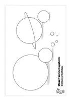 Vorschau - Arbeitsblätter - Kleines Materialpaket: Unser Sonnensystem - Größenvergleich - Seite 1