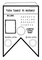 Vista previa - Hojas de trabajo - BANDERINES TODO SOBRE MI NOMBRE - página 1