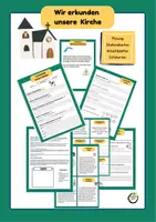 Vorschau - Stundenentwürfe - Wir erkunden unsere Kirche - Deckblatt