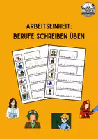 Vorschau - Arbeitsblätter - Arbeitseinheit: Berufe schreiben üben - Deckblatt