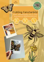 Vorschau - Mal- und Bastelvorlagen - Fensterbilder Frühling/Sommer im Scherenschnitt-Stil - Deckblatt