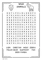 Προεπισκόπηση - Φύλλα εργασίας - ANIMAL WORD SEARCHES-Ζωικές λεξιλογικές αναζητήσεις - Σελίδα 2