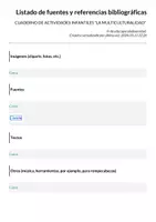 Vista previa - Unidades / Secuencias / Situaciones de Aprendizaje - CUADERNO DE ACTIVIDADES INFANTILES "LA MULTICULTURALIDAD" - página 1