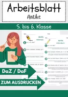 Vorschau - Arbeitsblätter - DaZ Paket 100 Arbeitsblätter Klasse 1 bis Klasse 5 Lückentexte, Zeitformen, Redemittel, Sätze Bilden, Artikel - Seite 1