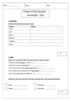 Vorschau - Test - Leistungsnachweis Sprache untersuchen - Deckblatt
