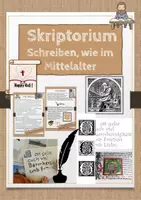 Vorschau - Arbeitsblätter - Mittelalter, Skriptorium, Klösterliche Schreibstube Klasse 4 + 5 - Deckblatt