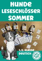 Vorschau - Spiele - Materialpaket Hunde Leseschlösser mit Schreibanlass Sprechanlass Deutsch 1.Klasse 2.Klasse - Seite 1
