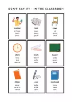 Vorschau - Arbeitsblätter - Don’t Say It! – In the Classroom – Speaking Game for ESL - Seite 2