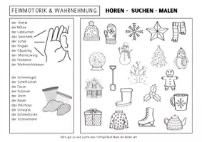 Vorschau - Spiele - Sprachförderung Kindergarten Vorschule und DAZ - KNETBRETTER "Winter" | Daz Sprachförderung Vorschule Sprachförderung Kita - Seite 3
