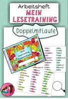 Vorschau - Arbeitsblätter - Lesetraining Doppelmitlaute kurzer Vokal - Deckblatt