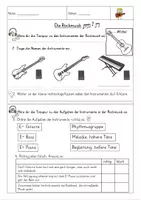 Vorschau - Arbeitsblätter - Rockmusik, Gitarrencheck, Vertretungsstunde, Musik, Musiktheorie, Stundenentwurf, interaktives Quiz - Seite 2