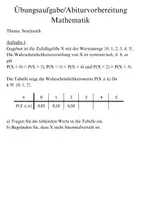 Vorschau - Arbeitsblätter - Abiturvorbereitung Mathematik Stochastik (Wahrscheinlichkeit/ Binomialverteilung) 3 - Seite 1