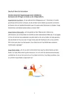 Vorschau - Arbeitsblätter - Bericht schreiben 6. Klasse KAWA und Übung - Seite 1