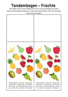 Aperçu - Jeux - Allemand - 4 feuilles de tandem - loisirs, couleurs, chiffres, vêtements, meubles, fruits, aliments - Page 3