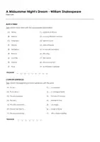 Vorschau - Arbeitsblätter - A Midsummer Nights Dream - William Shakespeare (Text and Exercises) - Seite 1