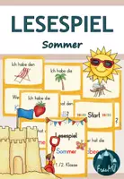 Vorschau - Spiele - FREEBIE - 1./2.Klasse: Lesespiel Sommer - Deckblatt