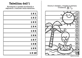 anteprima - Esercizi - Puzzle delle tabelline - Pagina 2