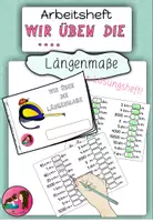 Vorschau - Arbeitsblätter - Arbeitsheft Wir üben die Längenmaße - Deckblatt