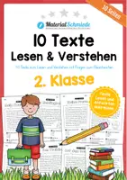 Vorschau - Arbeitsblätter - Lesen & Verstehen mit Ankreuzen (10 Arbeitsblätter) - Deckblatt